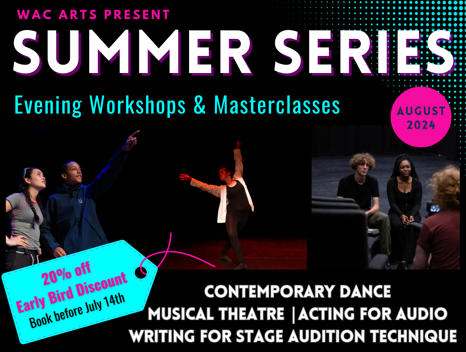 Summer Series

Evening Workshops and Masterclasses